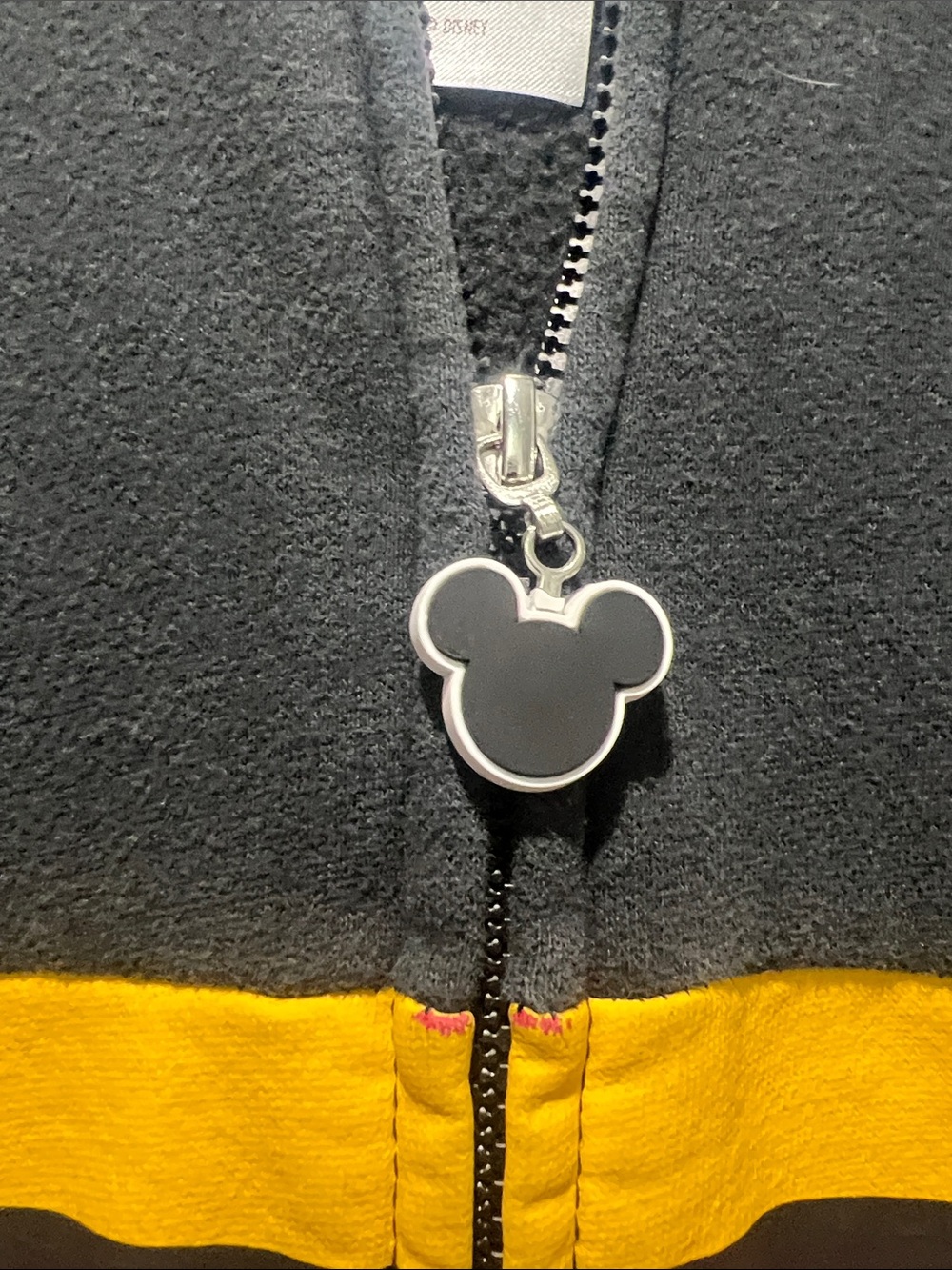 Disney Kids Black, Red & Yellow Hooded Zip-Up Sweatshirt - Picture 3 of 9
